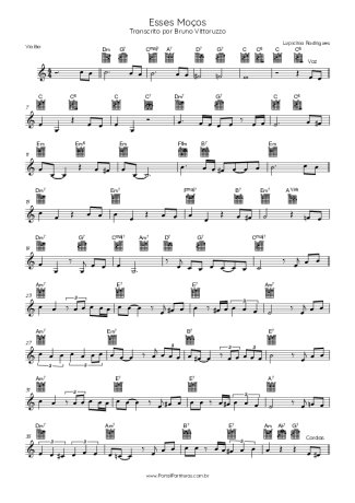 Lupcínio Rodrigues Esses Moços score for Acoustic Guitar