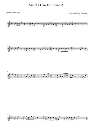 Marchinhas de Carnaval  score for Alto Saxophone