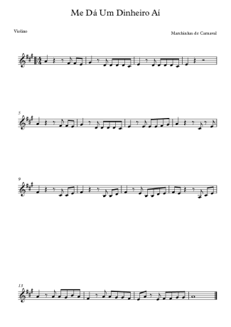 Marchinhas de Carnaval  score for Violin