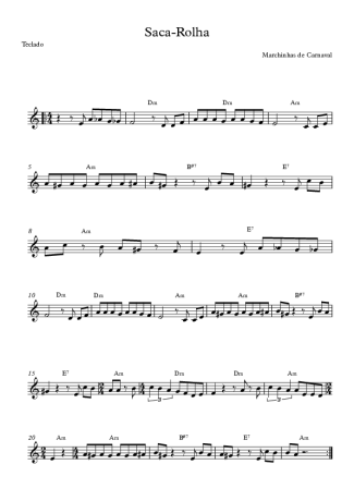 Marchinhas de Carnaval Saca Rolha score for Keyboard