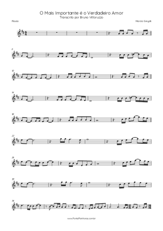 Márcio Greyck  score for Flute