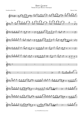 Marcos Góes Bem Querer score for Alto Saxophone