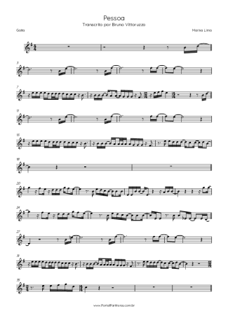 Marina Lima Pessoa score for Harmonica