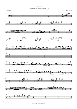 Marina Lima Pessoa score for Trombone