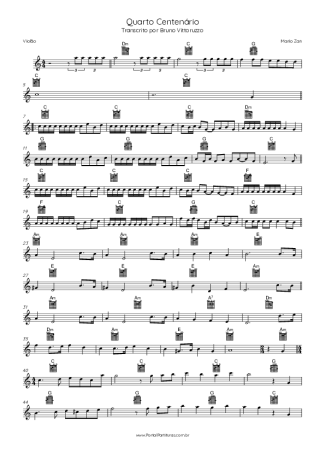 Mario Zan Quarto Centenário score for Acoustic Guitar