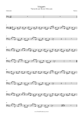 Marisa Viagem score for Cello