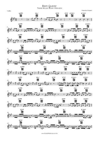 Maurício Manieri Bem Querer score for Acoustic Guitar