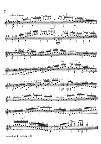 Mauro Giuliani Estudo 11 Op 48 score for Acoustic Guitar