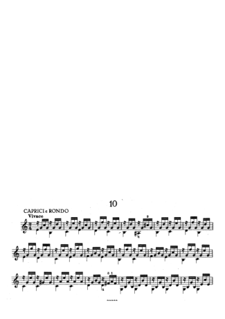 Mauro Giuliani Estudos Op 100 Nr 10 score for Acoustic Guitar