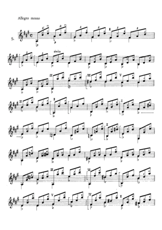 Mauro Giuliani Preludio Op 83 Nr 5 score for Acoustic Guitar