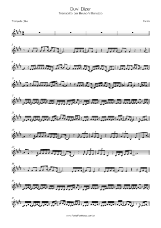 Melim Ouvi Dizer score for Trumpet