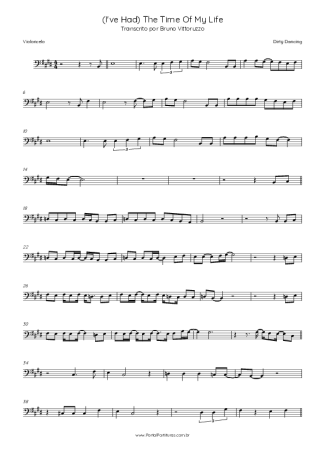 Movie Soundtracks (Temas de Filmes) (I´ve Had) The Time Of My Life score for Cello