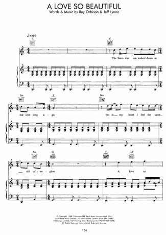 Movie Soundtracks (Temas de Filmes) A Love So Beautiful score for Piano