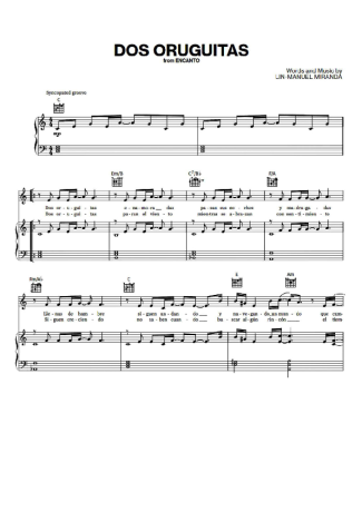 Movie Soundtracks (Temas de Filmes) Dos Oruguitas score for Piano