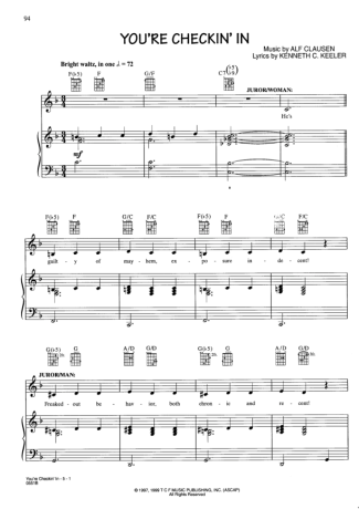 Movie Soundtracks (Temas de Filmes) You're Checkin IN (The Simpsons) score for Piano