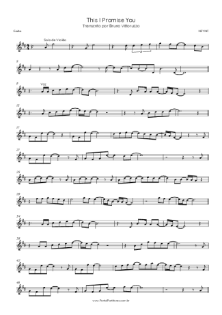 NSYNC This I Promise You score for Harmonica