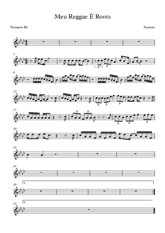 Natiruts Meu Reggae é Roots score for Trumpet
