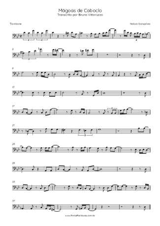 Nelson Gonçalves Mágoas De Caboclo score for Trombone