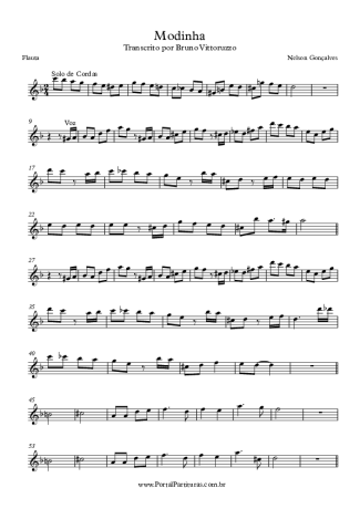 Nelson Gonçalves Modinha score for Flute