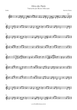 Nicolino Milano Hino Do Pará score for Harmonica