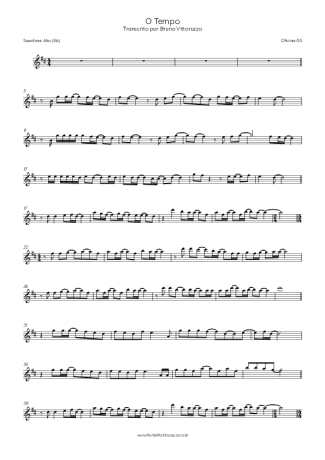 Oficina G3 O Tempo score for Alto Saxophone