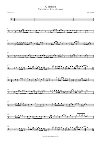 Oficina G3 O Tempo score for Cello