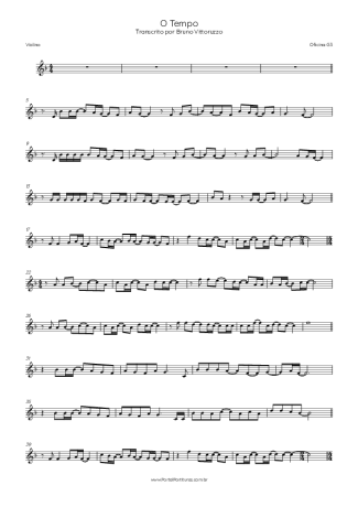 Oficina G3 O Tempo score for Violin