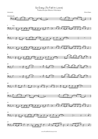 Olivia Dean  score for Cello