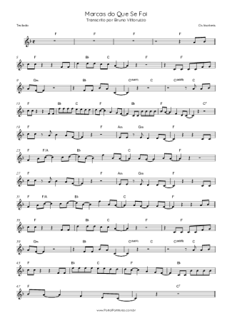 Os Incríveis Marcas Do Que Se Foi score for Keyboard