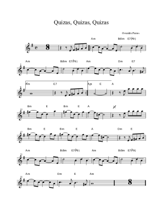 Osvaldo Farrés Quizás, Quizás, Quizás score for Clarinet (Bb)