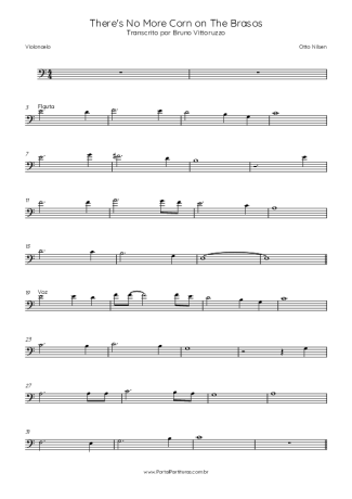 Otto Nilsen There´s No More Corn On The Brasos score for Cello