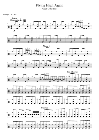 Ozzy Osbourne  score for Drums