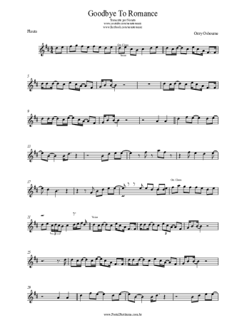 Ozzy Osbourne  score for Flute