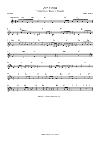 Padre Pelágio  score for Keyboard