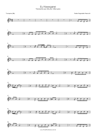 Padre Reginaldo Manzotti Eu Navegarei score for Trumpet