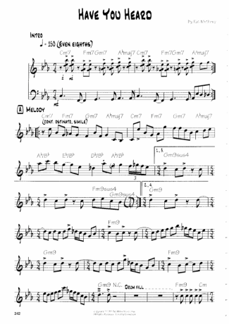 Pat Metheny Have You Heard score for Guitar