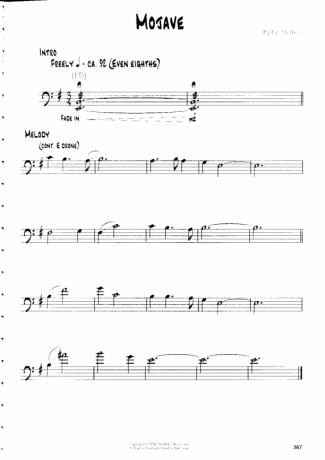 Pat Metheny Mojave score for Guitar