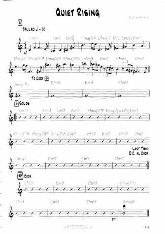 Pat Metheny Quiet Rising score for Guitar