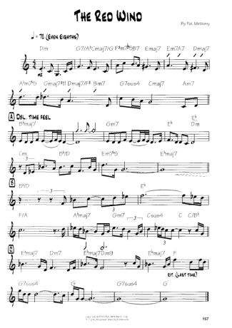 Pat Metheny The Red Wind score for Guitar