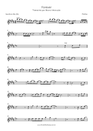Pholhas Forever score for Alto Saxophone