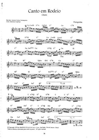 Pixinguinha Canto Em Rodeio score for Keyboard