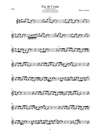 Placa Luminosa Faz De Conta score for Harmonica