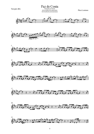 Placa Luminosa Faz De Conta score for Trumpet