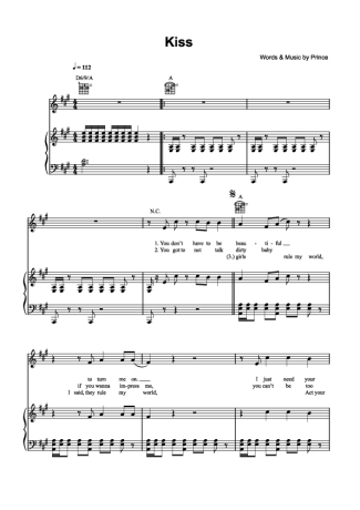 Prince Kiss score for Piano