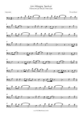 Prisma Brasil Um Milagre Senhor score for Cello
