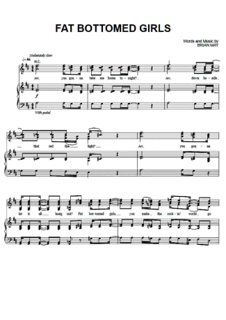 Queen  score for Piano