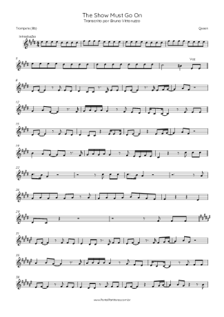 Queen  score for Trumpet