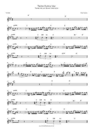 Raul Seixas Tente Outra Vez score for Keyboard