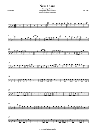 Redfoo New Thang score for Cello