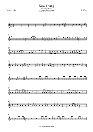 Redfoo New Thang score for Trumpet